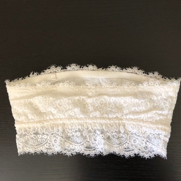Aerie White Lace Bandeau - Picture 3 of 7